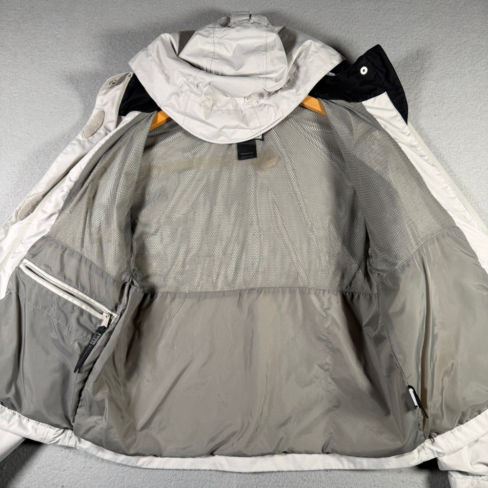 REI Womens Hooded Windbreaker Jacket Gray Full Zip Mesh Lined Size S 681292 - Picture 4 of 16